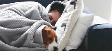 Nicole aan het rusten